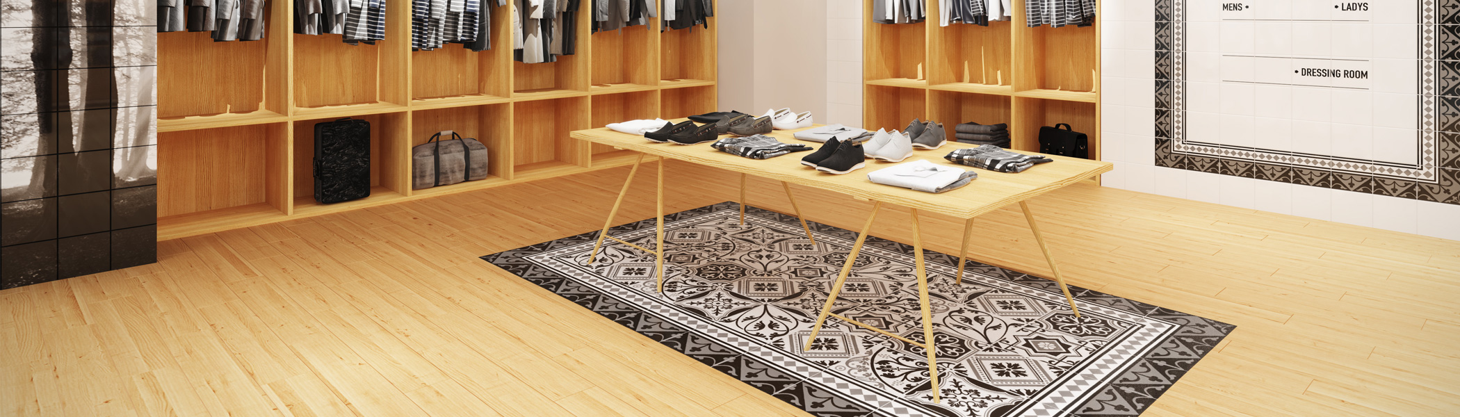 オリジナルプリントタイル人気のデコラティブデザインから<br />新色や新柄をラインナップに追加