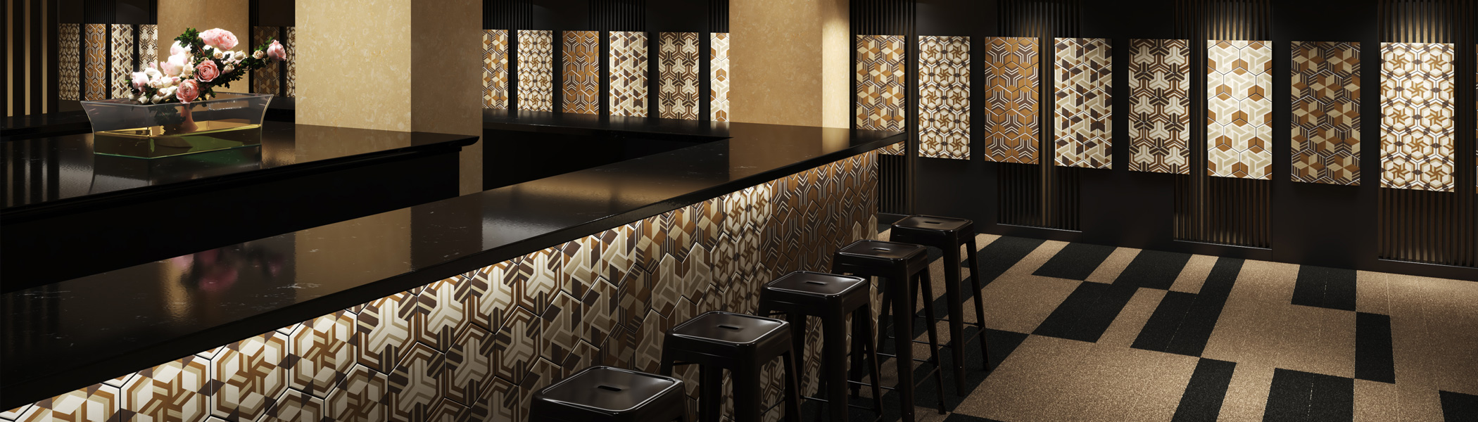 オリジナルプリントタイル和柄タイルの新作を<br />ライナップに追加